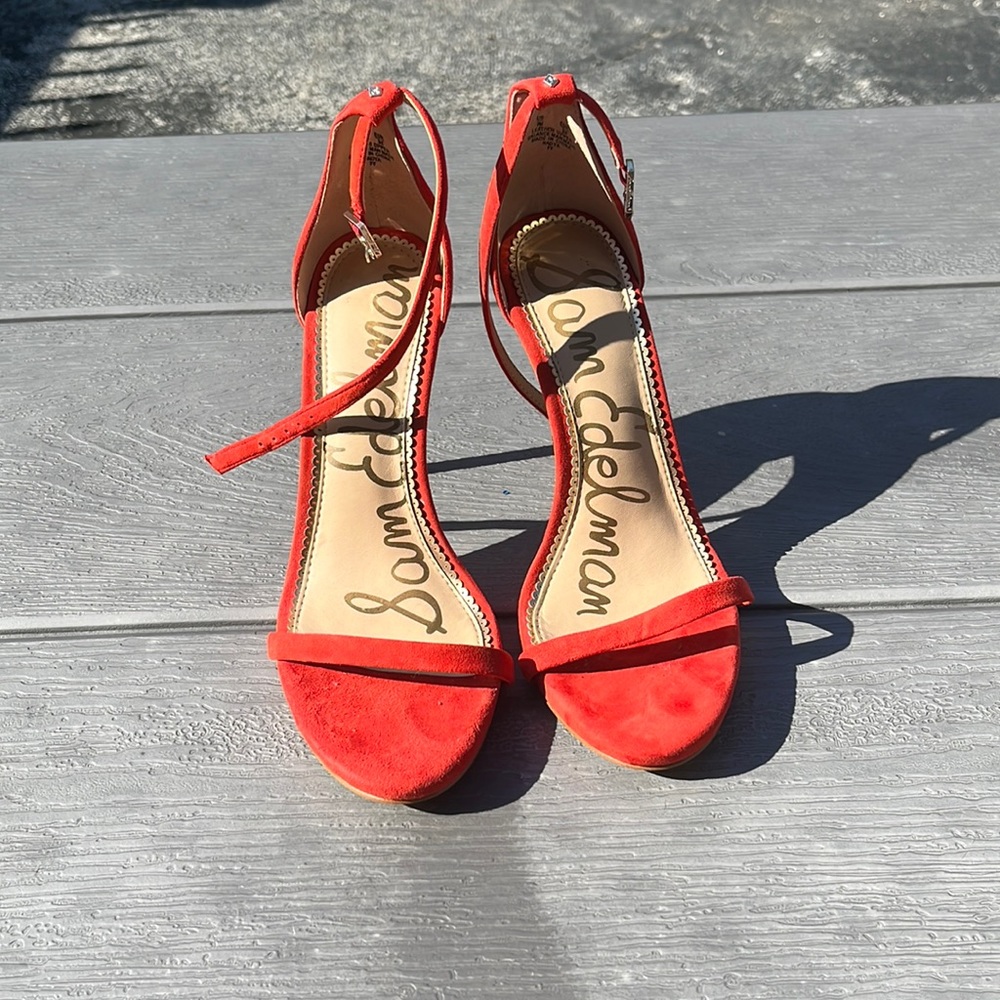 Sam Edelman red suede heel